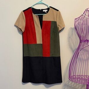 1. State Multicolor Block Mini Dress